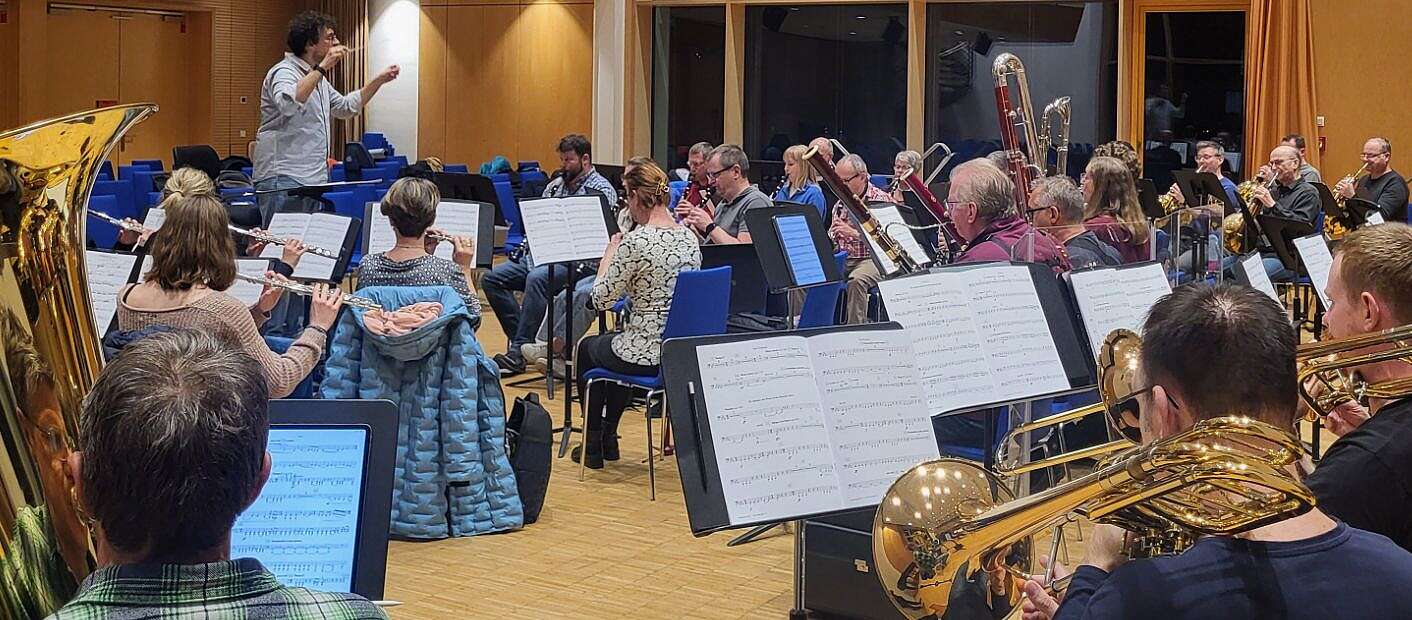 Orchester bei der Probe